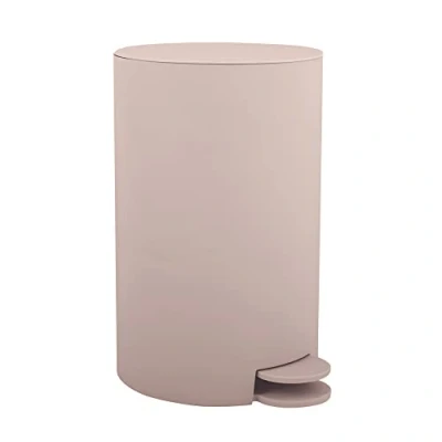 Afbeelding van MSV kleine badkamer/toilet pedaalemmer beige 3L 15 x 27cm