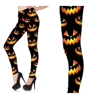 Afbeelding van Fiestas Guirca Legging Halloween pompoenen M