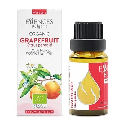 Afbeelding van Essences Bulgaria Biologische Pompelmoes Essentiële Olie 15 ml Citrus paradisi 100% Puur en Natuurlijk Onverdund Therapeutische Kwaliteit Aromatherapie Cosmetica Wreedheidvrij Niet GMO