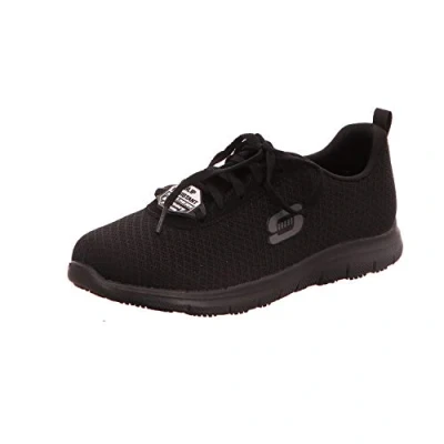 Afbeelding van Skechers Ghenter Bronaugh Sneaker voor dames, Black Mesh water en vlekafstotende treatmen, 36.5 EU