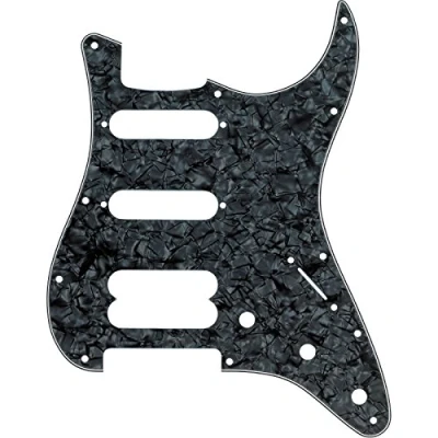 Afbeelding van Fender Modern Pickguard Strat HSS zwart Pearl 4 Ply 11 Hole