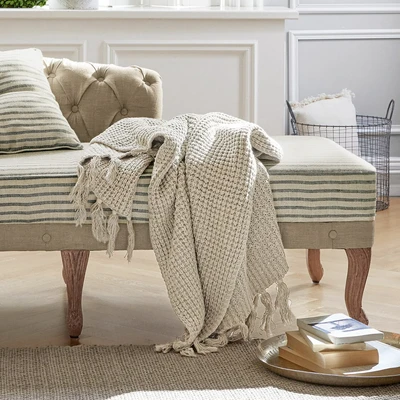 Afbeelding van LOBERON Plaid Kendall linnen