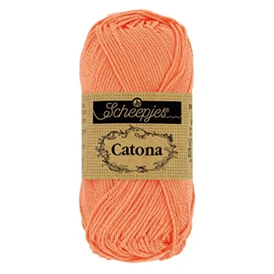 Afbeelding van Scheepjes Catona 410 Rich Coral Garen 10x50g