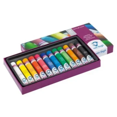 Afbeelding van Van Gogh oliepastel basisset, doos met 24 pastels