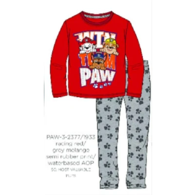 Afbeelding van Paw Patrol pyjama rood Maat 116 / 6 jaar