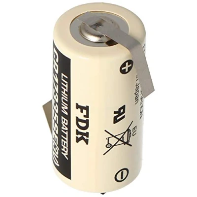 Afbeelding van Sanyo lithiumbatterij CR17335 SE maat 2 / 3A, met soldeerplaatje Z vorm