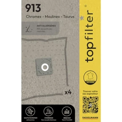 Afbeelding van Topfilter 64913 Niet geweven vacuümzak 30 x 26 0,1 cm