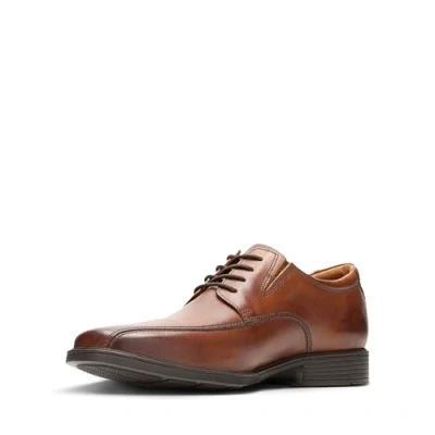 Afbeelding van Clarks Tilden WALK Veterschoenen, Heren, Maat: 44, Dark tan Leer