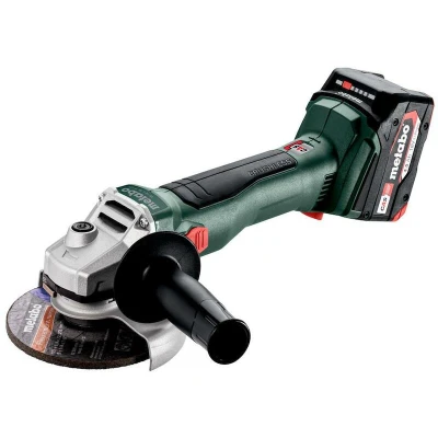 Afbeelding van Metabo W 18 L BL 9 125 accu haakse slijper V mm borstelloos + 2x 4.0 Ah lader metaBOX ( 602374510 )