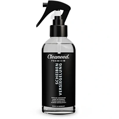 Afbeelding van Cleaneed Premium ruitenverzegeling voor de auto, made in Germany, eenvoudig gebruik en lange houdduur met sterk pareleffect, regenafwerende spray, voorruitverzegeling