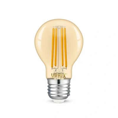 Afbeelding van Yphix E27 Led Filament Lamp Atlas A60 Amber 8w 1800k Dimbaar LEDdirect.nl