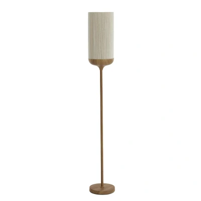 Afbeelding van Light&amp;living Vloerlamp Ø23x159 cm DANIA hout print naturel+touw crème