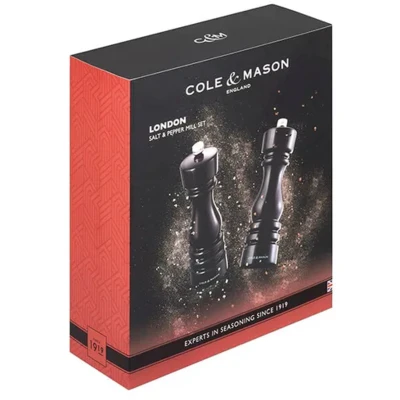 Afbeelding van Cole &amp; Mason Gloss London peper en zoutmolenset 18 cm