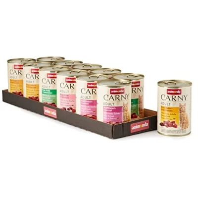 Afbeelding van 12x400g Adult Mix met Rund &amp; Gevogelte animonda Carny Kattenvoer