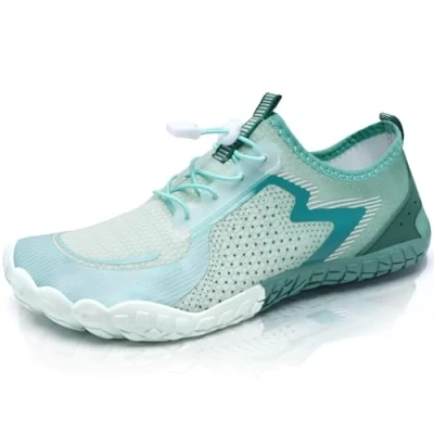 Afbeelding van Sportschoenen voor heren en dames, lichte hardloopschoenen, ademend, comfortabel, mesh schoenen, Groen Wit, 37 EU