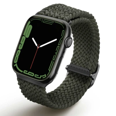 Afbeelding van UNIQ Aspen Apple Watch gevlochten bandje 38/40/41 mm Groen