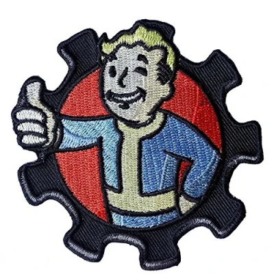 Afbeelding van Vault Boy Fallout Iron On Sew Geborduurde Cosplay Fan Patch