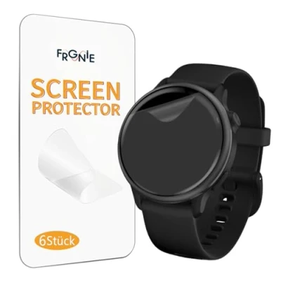 Afbeelding van Frgnie Beschermfolie compatibel met Garmin Vivoactive 5 Smartwatch (6 stuks) hoes zonder luchtbellen displaybescherming, HD flexibele TPU folie