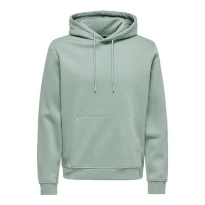 Afbeelding van Only &amp; Sons Connor Hoodie, Heren, Maat: XL, Chinois green