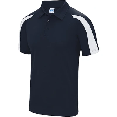 Afbeelding van Herenpolo &#039;Contrast Cool&#039; korte mouwen Navy/White L