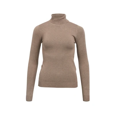 Afbeelding van Object Objthess Rollneck Trui, Dames, Maat: Medium, Morel detail melange