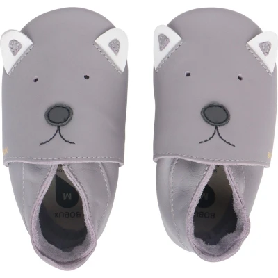 Afbeelding van Bobux Babyslofjes Soft Soles Gull Grey Woof Medium