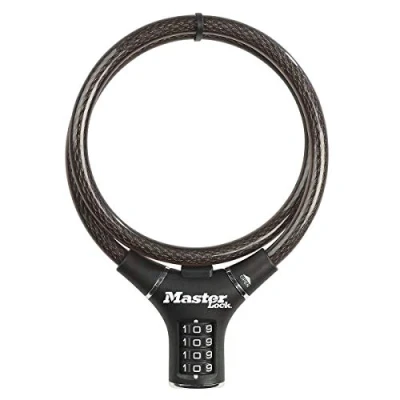 Afbeelding van Masterlock Steel cable 0.90 m x Ø 12mm with resettable combination 4 digitsvinyl 8229EURDPRO
