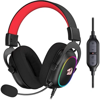 Afbeelding van Redragon H510 Zeus Gaming Headset, bekabeld, 7.1 surround sound, oorkussens van traagschuim, 53 mm drivers, afneembare microfoon, multiplatform headset (RGB)