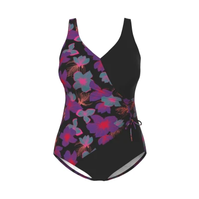 Afbeelding van Ulla Popken Badpak, Dames, Maat: 50, Black