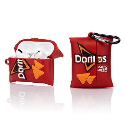 Afbeelding van YIGEYI Siliconen Case Compatibel met Airpods Pro Grappige Leuke 3D Cartoon Cover [Leuke Snacks Serie 2] (Doritos)