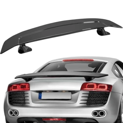 Afbeelding van VEVOR GT Wing Car spoiler, 117,6 cm universele compatibel met de meeste sedans en coupes, ABS materiaal hoge sterkte, achterspoiler, racesspoiler BGW/JDM Drift glanzend zwart