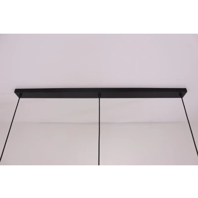 Afbeelding van Hanglamp 3 lichts getint glas smoke 145cm