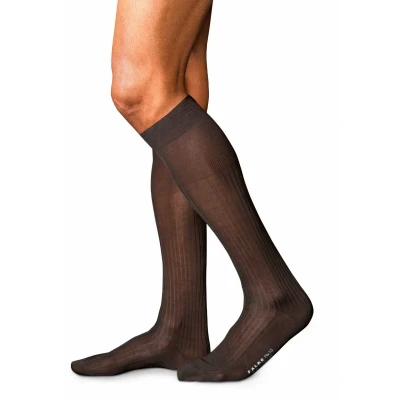 Afbeelding van Falke NO. 10 PURE FIL D ́ÉCOSSE Luxury LINE Kniekousen, Heren, Maat: 41/42, Brown )