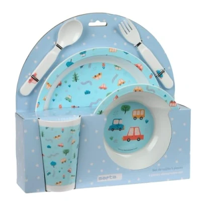 Afbeelding van Kinderen servies set Safta Coches Polyester 26 x 9 cm