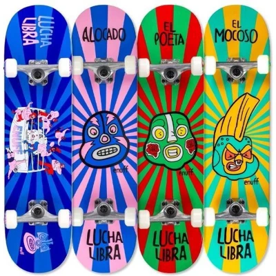 Afbeelding van Skateboard Enuff Lucha Libre Blue