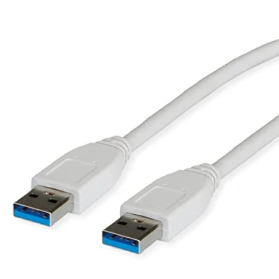Afbeelding van VALUE USB 3.2 Gen 1 kabel, type A A, wit, 1,8 m