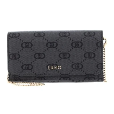 Afbeelding van LIU JO Portemonnee Caliwen Bifold Wallet Nero Grijs