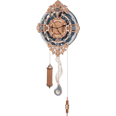 Afbeelding van Robotime Romantic Notes Wall Clock LC701 Houten 3D DIY bouwset Bouwpakket Knutselen