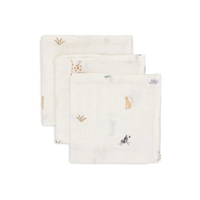 Afbeelding van Jollein Jungle Jambo Spuugdoeken voor baby&#039;s, verpakking van 3 stuks, 31 x cm, 100% katoen, Oeko Tex gecertificeerd