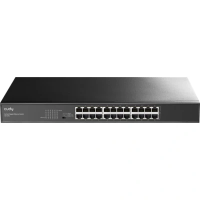 Afbeelding van Cudy 24 Port Gigabit Unmanaged switch 19 inch