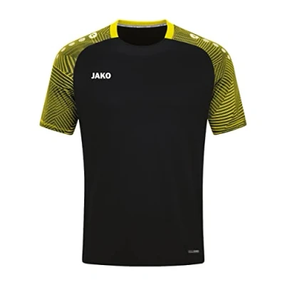 Afbeelding van JAKO Performance Sport Tshirt, Heren, Maat: 50, Shwarz/soft yellow