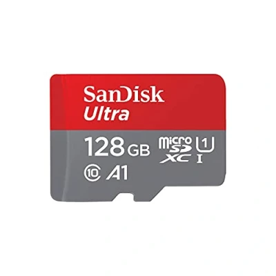 Afbeelding van SanDisk Ultra 128GB microSDXC Memory Card + SD Adapter with A1 App Performance Up to 120MB/s, Class 10, UHS I