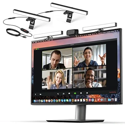 Afbeelding van HumanCentric Video Conference Lighting Webcamlicht voor streaming, LED monitor en laptoplicht videoconferenties, zoomverlichting computer, dubbele kit