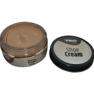 Afbeelding van TRG schoencrème met bijenwas beige 50 ml