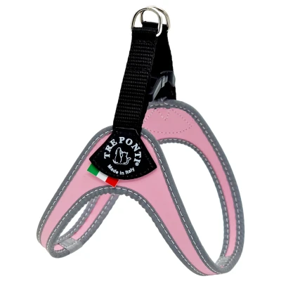 Afbeelding van Tre Ponti Fibbia Basic Tuig Roze&amp;Reflectie Hondenharnas 44 59 cm Tot 7 Kg