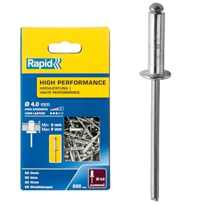 Afbeelding van Rapid High Performance blindklinknagels 4,0x12mm 500 st Box 5001434