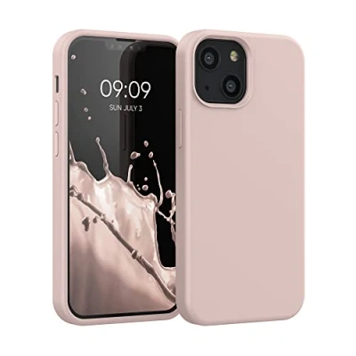 Afbeelding van kwmobile telefoonhoesje compatibel met Apple iPhone 13 mini hoesje Zachte case voor smartphone Back cover in kokosmelk