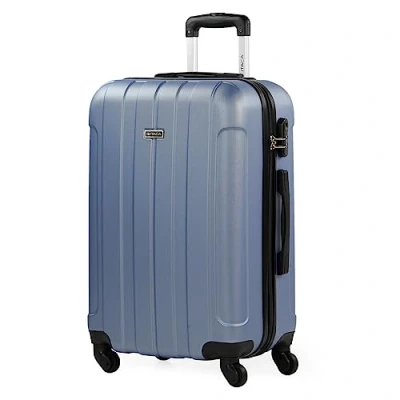 Afbeelding van ITACA Middelgrote Koffer. Medium Trolley Reiskoffer van ITACA. Lichtgewicht ABS Harde Schaal 4 Wielen Cijferslot, Mauve