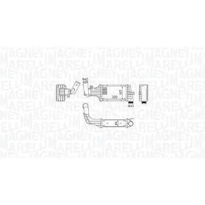 Afbeelding van Magneti Marelli Interkoeler 351319204160