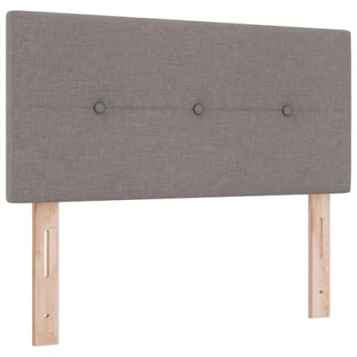 Afbeelding van vidaXL Hoofdbord Knop Tufted Taupe 90 cm Stof